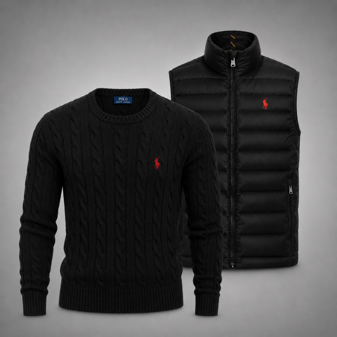Set Ralph Lauren – Strickpullover & Weste für Eleganz und Komfort