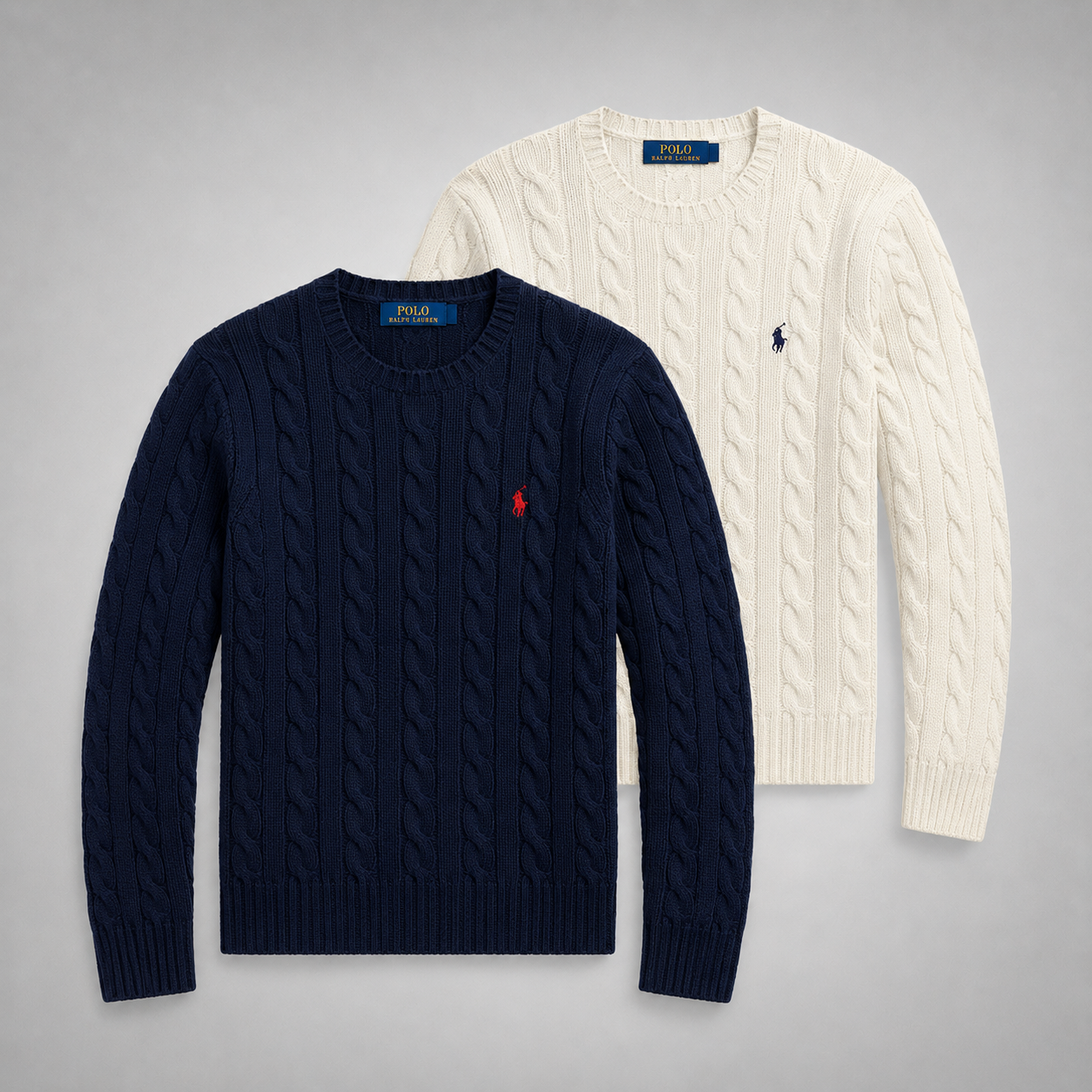Set 2 Ralph Lauren Pullover aus Strick – Klassisch und Bequem