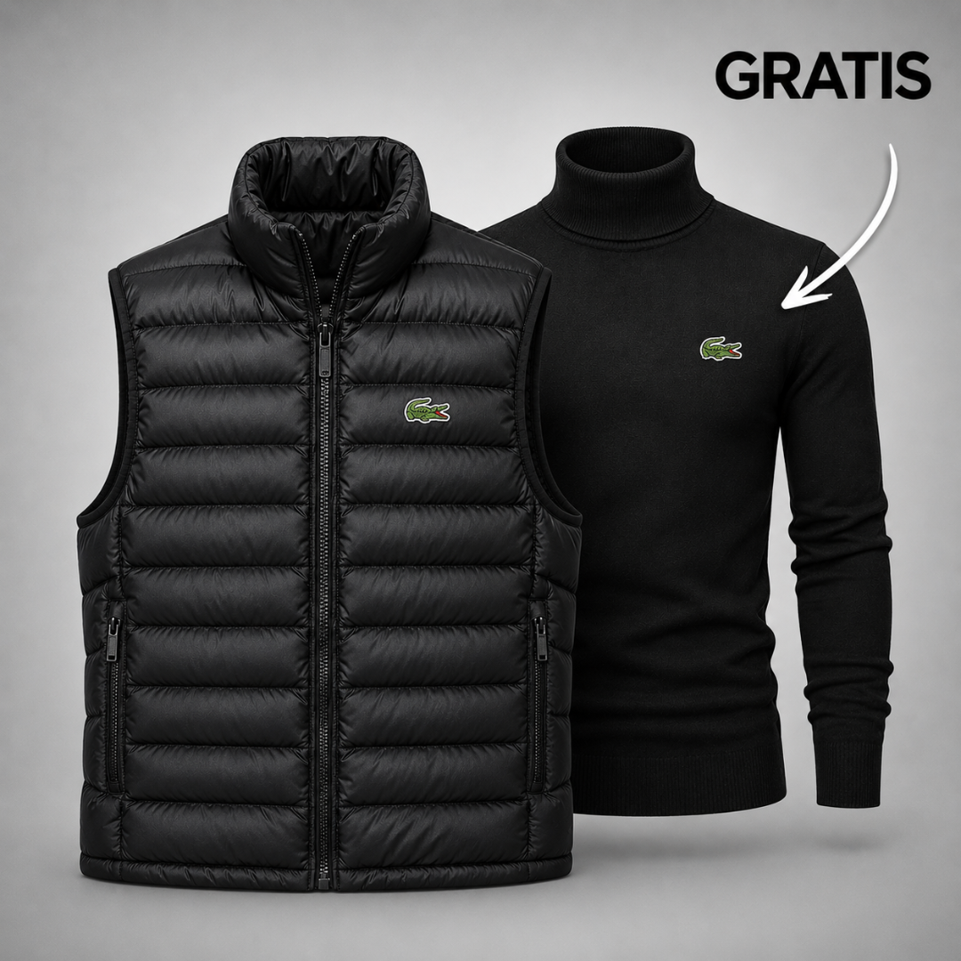 Weste + Kostenloser Pullover Lacoste (RÄUMUNGSVERKAUF)