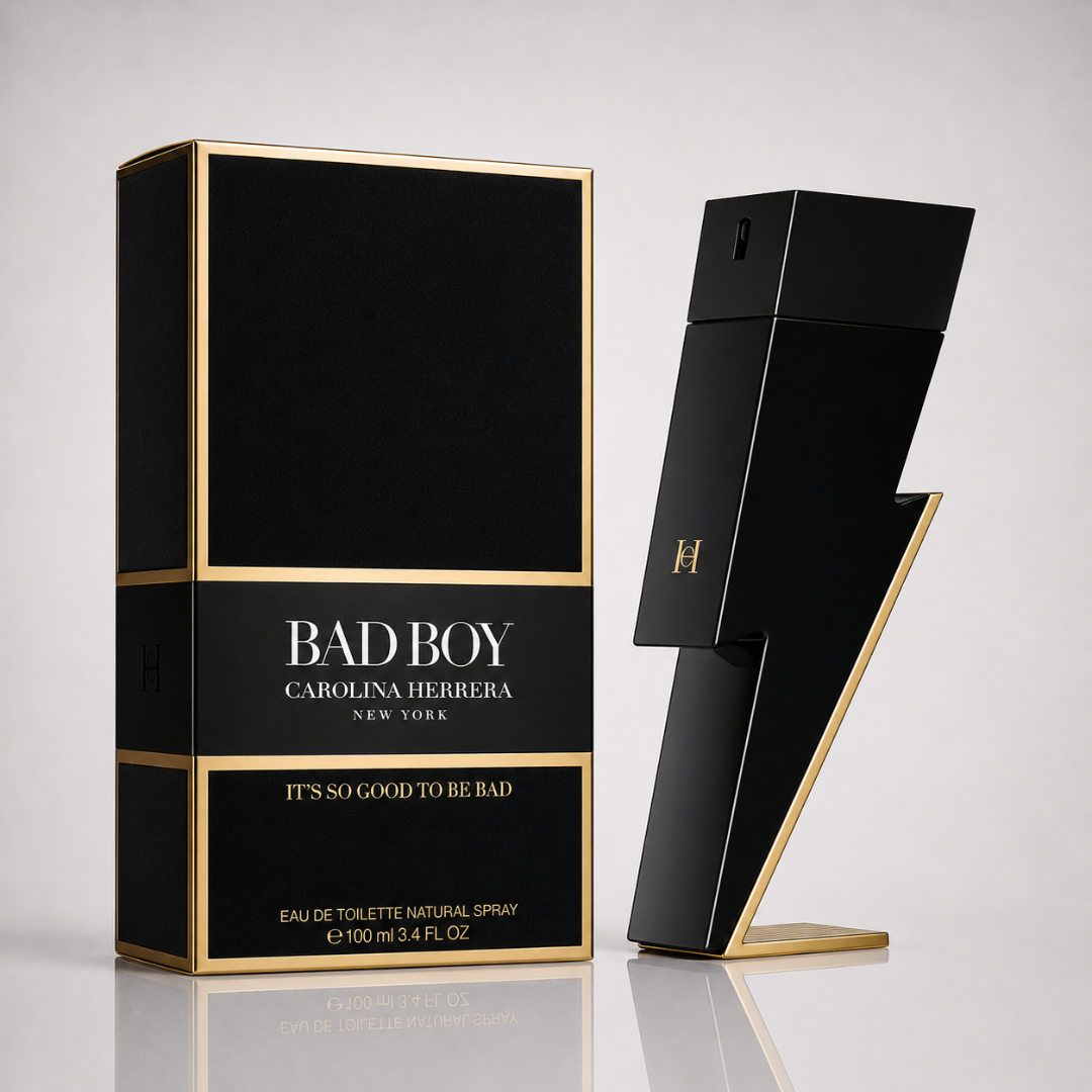 Combo aus 3 Herrenparfums – Bad Boy von Carolina Herrera, 212 VIP Black von Carolina Herrera und Invictus von Paco Rabanne