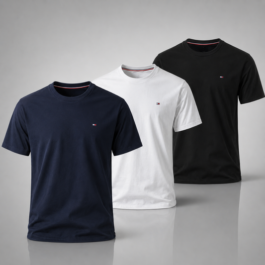 Tommy Hilfiger Set: 3 Premium T-Shirts – Klassisch und Komfortabel