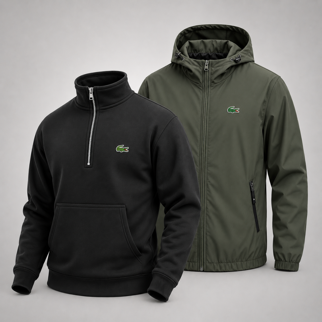 Set Lacoste – 1 Pullover & 1 Winterjacke für Komfort und Stil