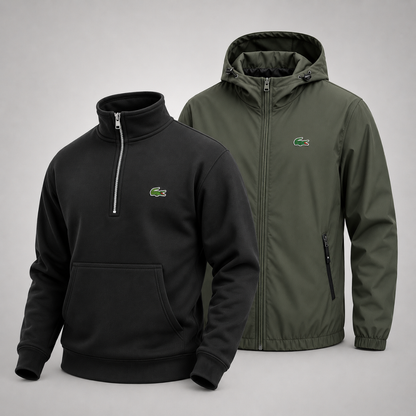 Set Lacoste – 1 Pullover & 1 Winterjacke für Komfort und Stil