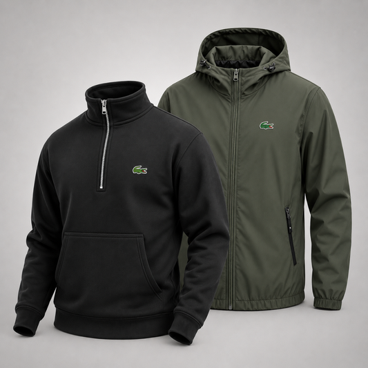 Set Lacoste – 1 Pullover & 1 Winterjacke für Komfort und Stil