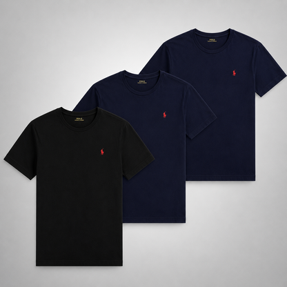 Set 3 Ralph Lauren Basic Poloshirts – Komfortabel und Vielseitig