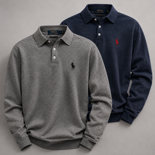 Set 2 Ralph Lauren Poloshirts mit Langarm – Klassisch und Bequem