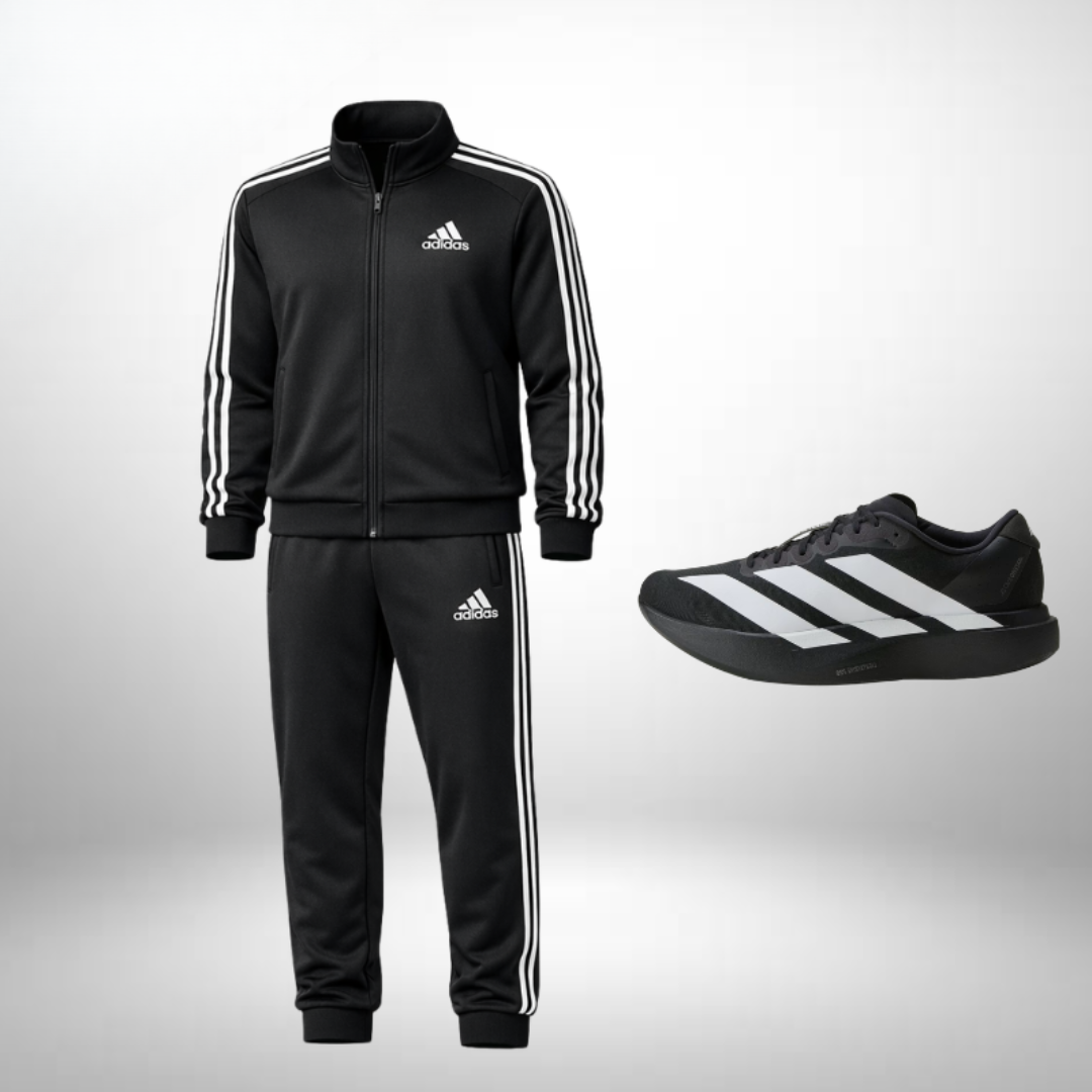 Adidas Set: Hoodie + Hose – Gratis Adidas Adizero Evo Schuhe