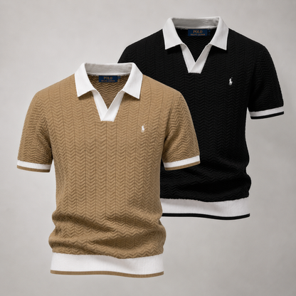 Set 2 Ralph Lauren Poloshirts – Texturiert und Elegant