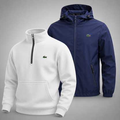 Set Lacoste – 1 Pullover & 1 Winterjacke für Komfort und Stil