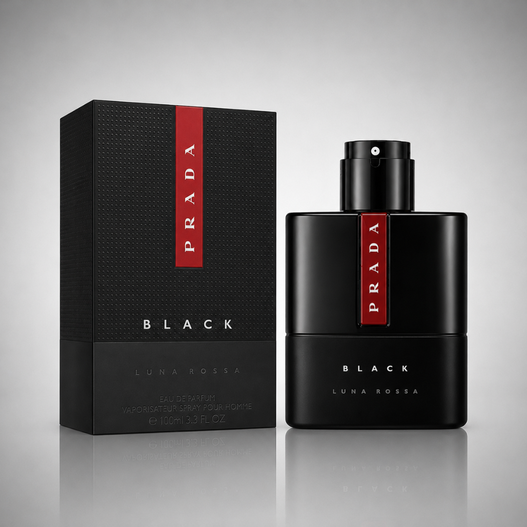 Combo aus 3 Herrenparfums – Prada Luna Rossa Black, Valentino Uomo Born In Roma & Azzaro The Most Wanted