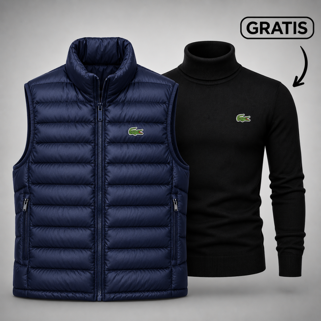 Weste + Kostenloser Pullover Lacoste (RÄUMUNGSVERKAUF)