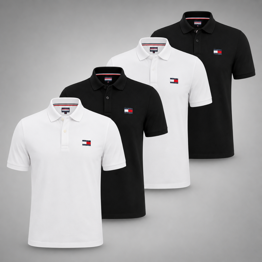 Set 4 Poloshirts Tommy Hilfiger – Klassisch und Komfortabel