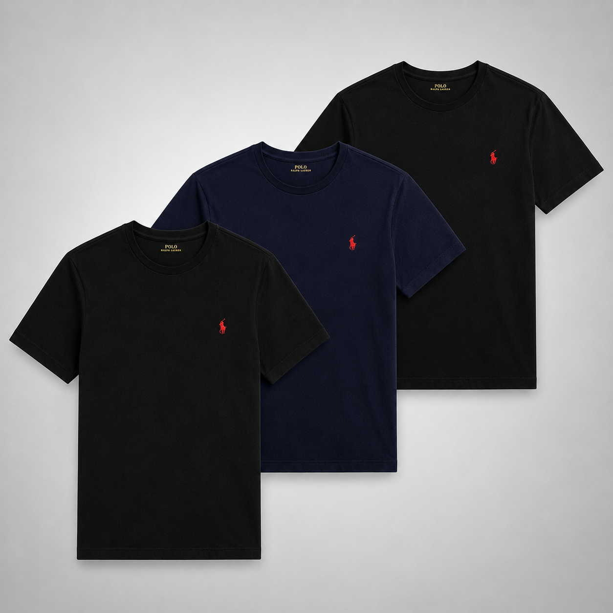 Set 3 Ralph Lauren Basic Poloshirts – Komfortabel und Vielseitig