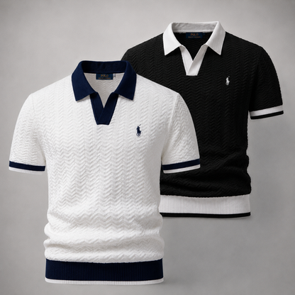 Set 2 Ralph Lauren Poloshirts – Texturiert und Elegant