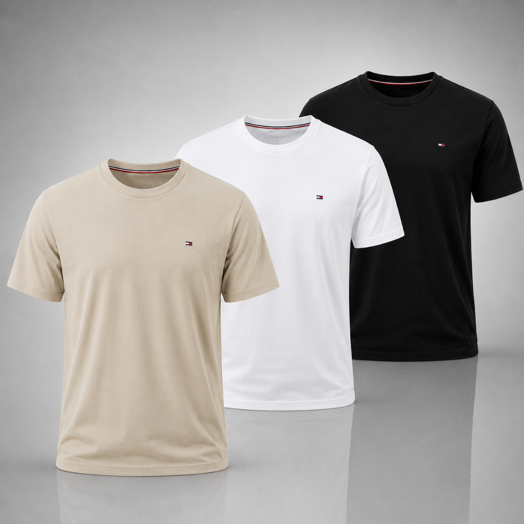 Tommy Hilfiger Set: 3 Premium T-Shirts – Klassisch und Komfortabel