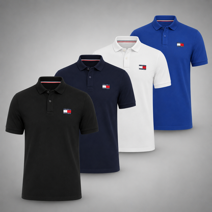 Set 4 Poloshirts Tommy Hilfiger – Klassisch und Komfortabel