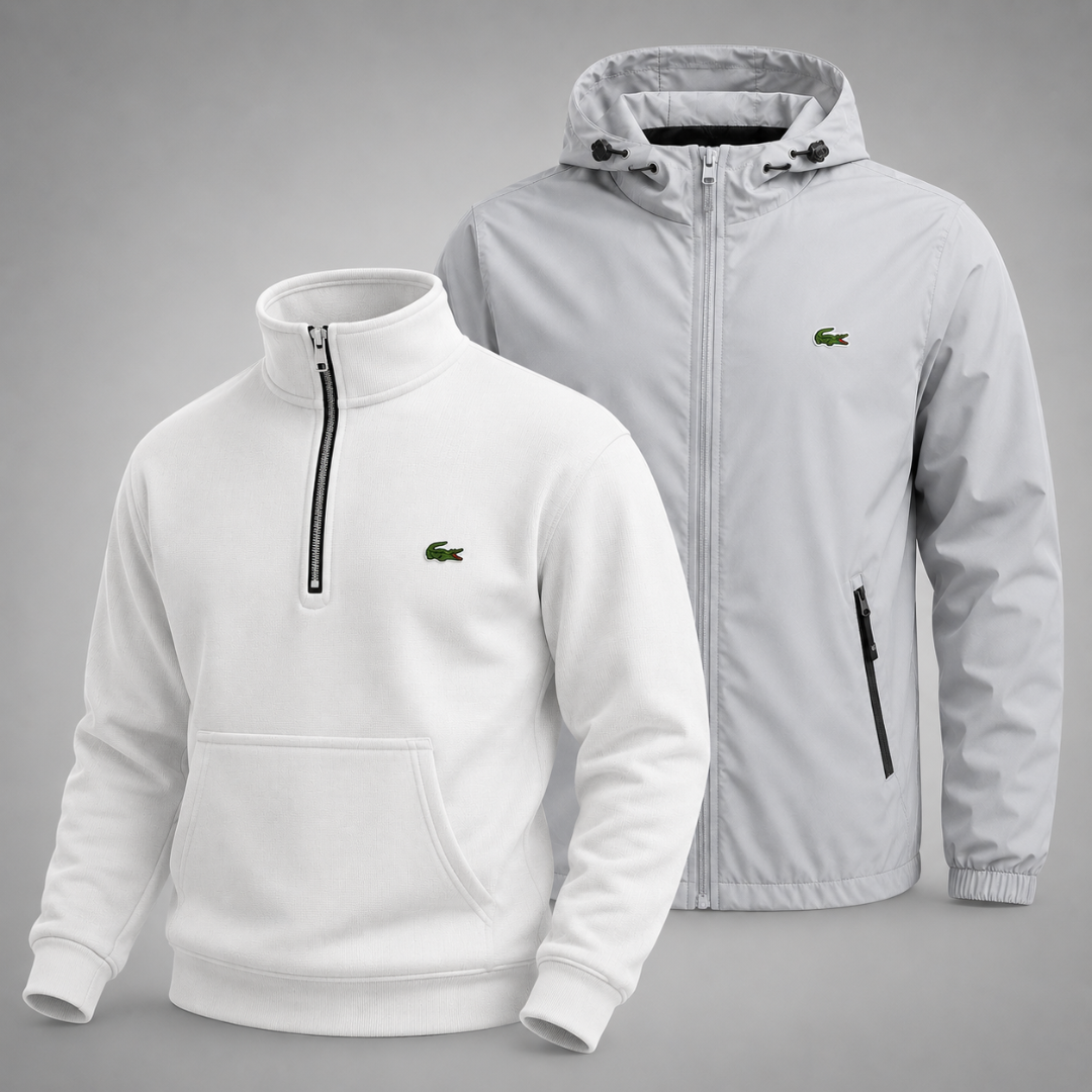 Set Lacoste – 1 Pullover & 1 Winterjacke für Komfort und Stil