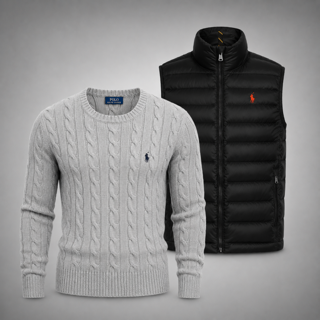Set Ralph Lauren – Strickpullover & Weste für Eleganz und Komfort