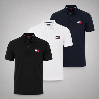 Set 3 Poloshirts Tommy Hilfiger – Klassisch und Komfortabel