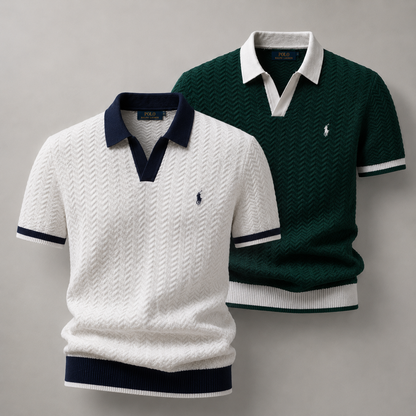 Set 2 Ralph Lauren Poloshirts – Texturiert und Elegant