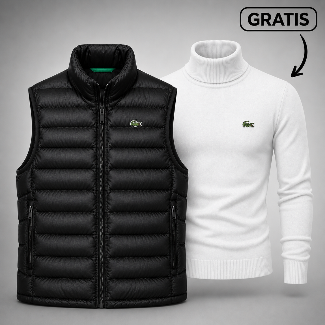 Weste + Kostenloser Pullover Lacoste (RÄUMUNGSVERKAUF)