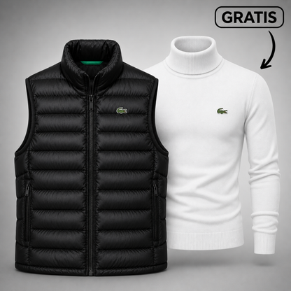 Weste + Kostenloser Pullover Lacoste (RÄUMUNGSVERKAUF)
