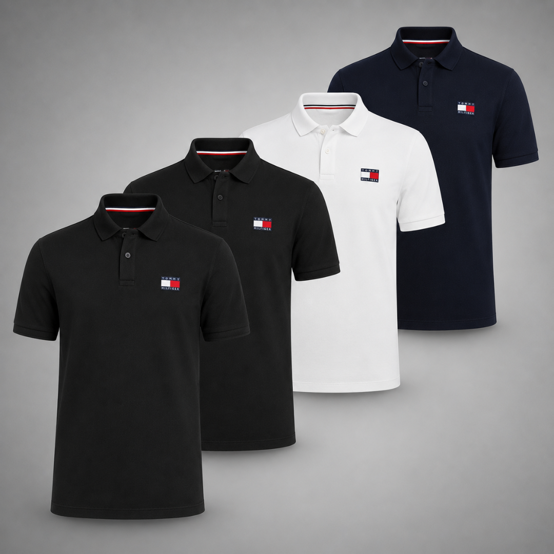 Set 4 Poloshirts Tommy Hilfiger – Klassisch und Komfortabel