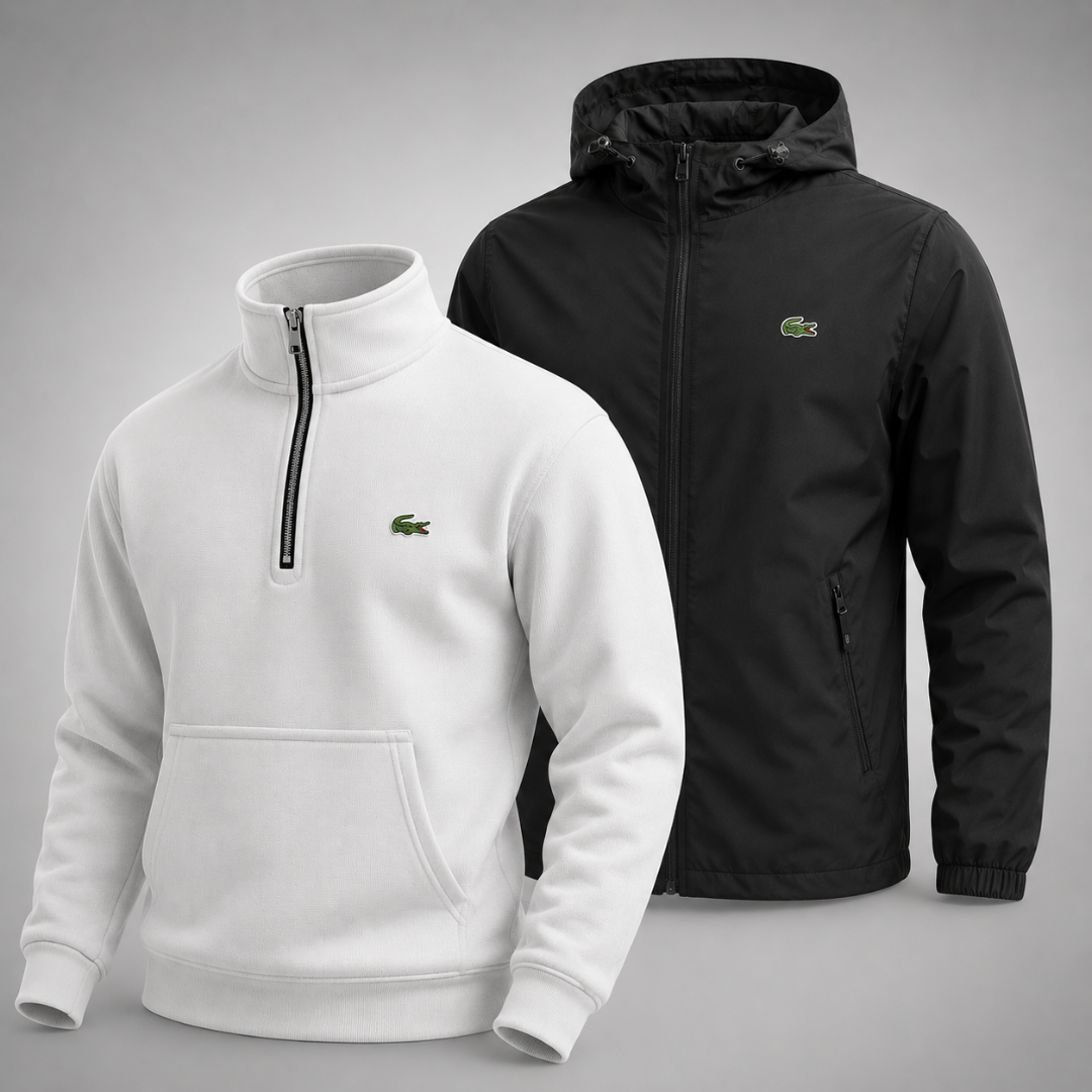 Set Lacoste – 1 Pullover & 1 Winterjacke für Komfort und Stil