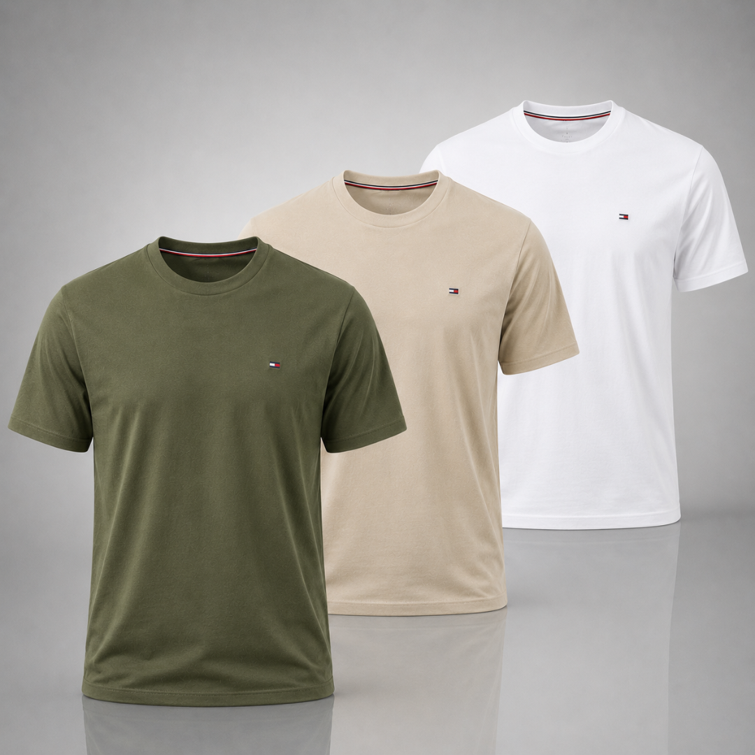 Tommy Hilfiger Set: 3 Premium T-Shirts – Klassisch und Komfortabel