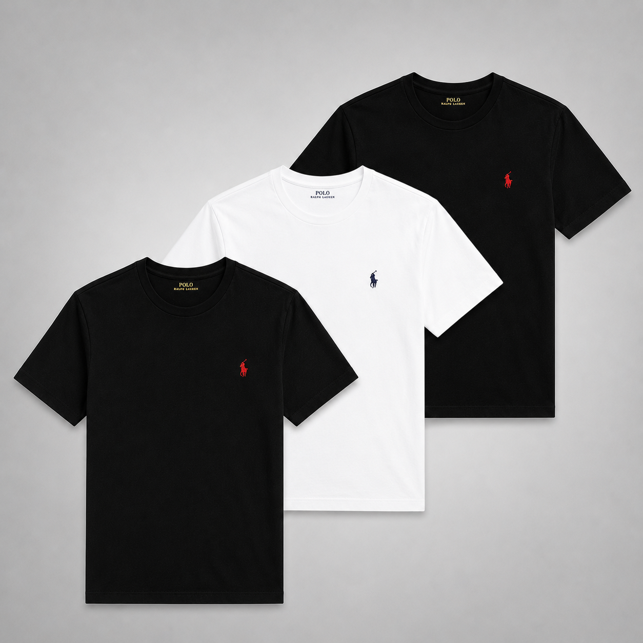 Set 3 Ralph Lauren Basic Poloshirts – Komfortabel und Vielseitig