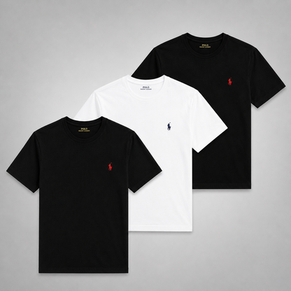Set 3 Ralph Lauren Basic Poloshirts – Komfortabel und Vielseitig