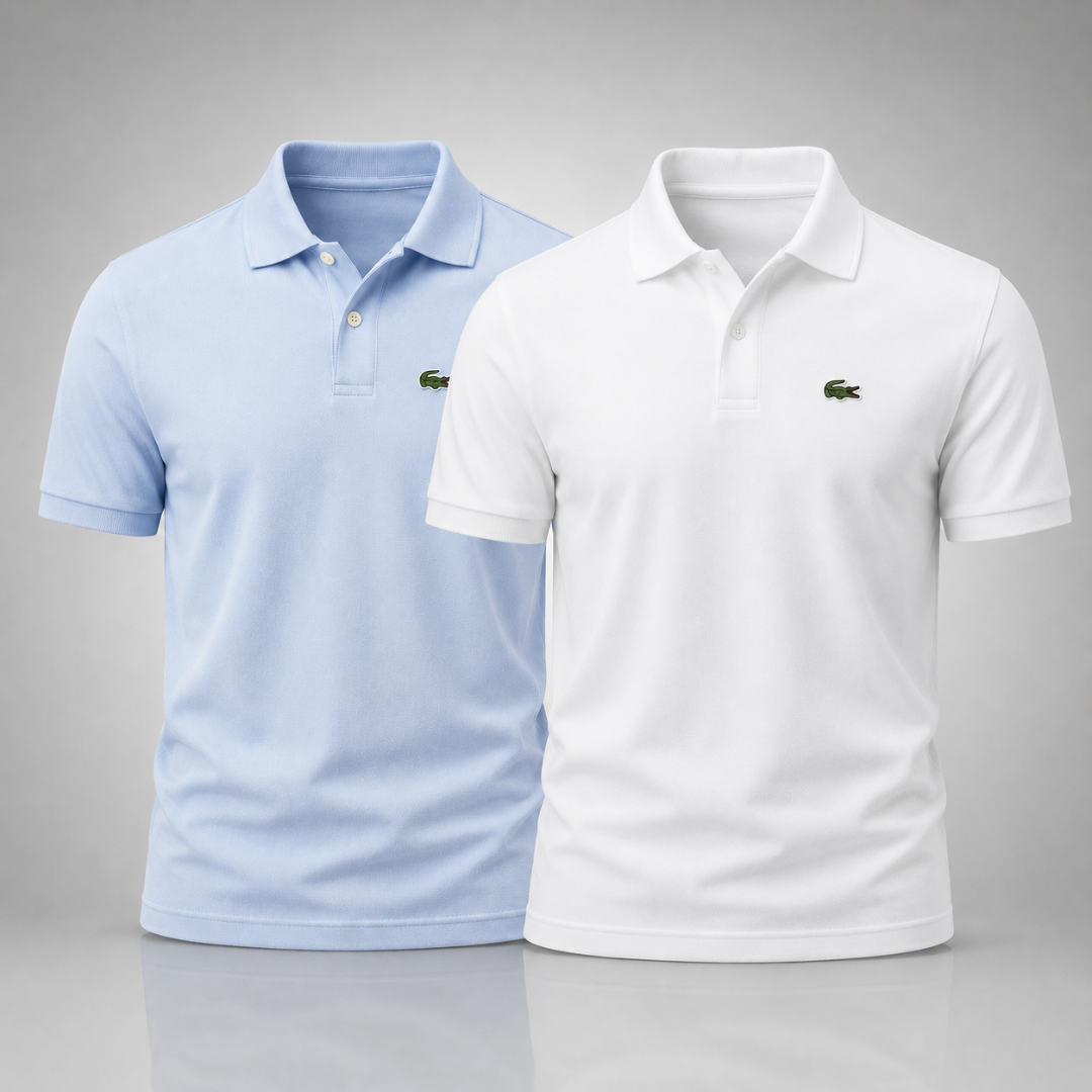 Lacoste Set: 2 Polo-Shirts – Klassisch und Komfortabel