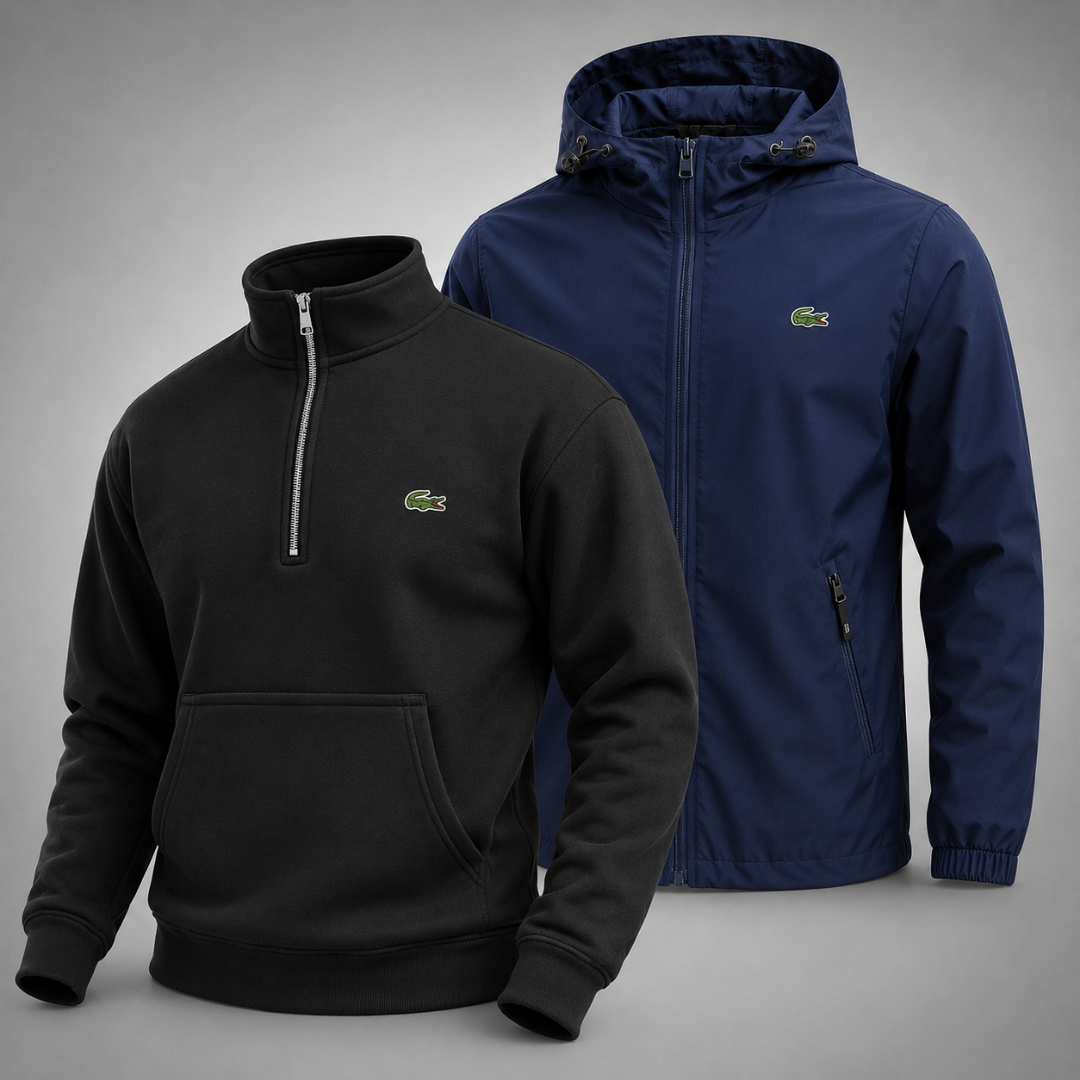 Set Lacoste – 1 Pullover & 1 Winterjacke für Komfort und Stil