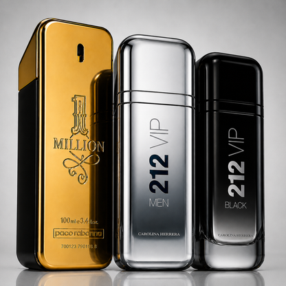 Combo aus 3 Herrenparfums – 1 Million, 212 VIP MEN und 212 VIP Black