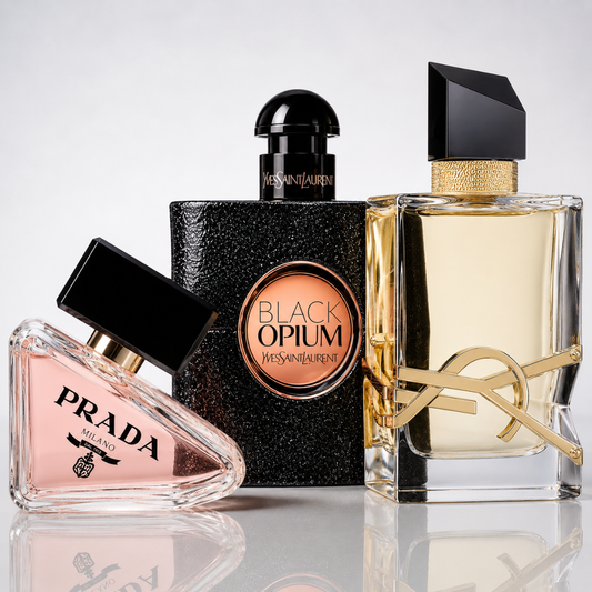 Set aus 3 Damenparfums – Prada Paradoxe, Yves Saint Laurent Black Opium, Yves Saint Laurent Libre