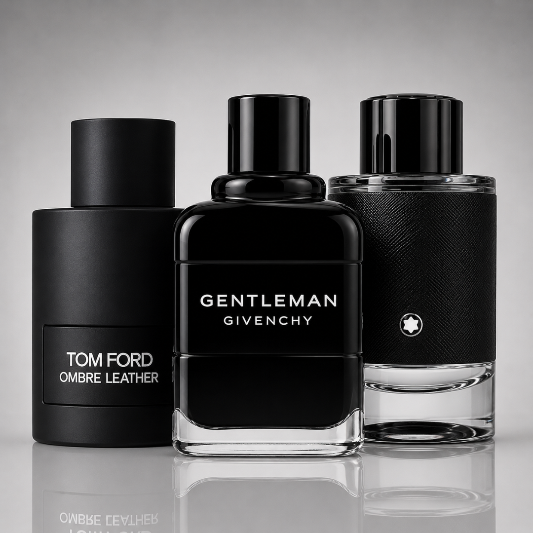 Combo aus 3 Parfums – Tom Ford Ombre Leather, Givenchy Gentleman, Montblanc Explorer